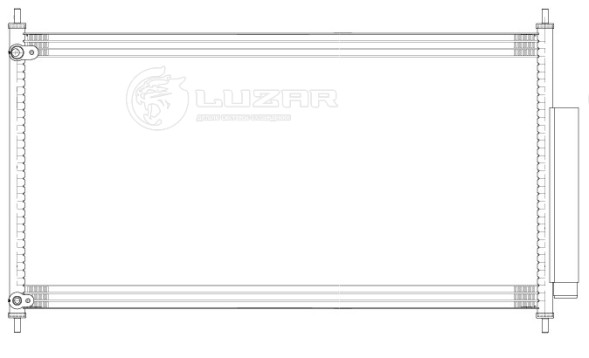 Радиатор кондиционера для автомобилей Accord IX (12-) 2.0i/2.4i M/A