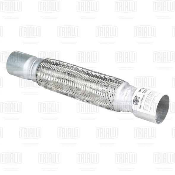 Переходник 55/60 L=400 под хомут с виброкомпенсатором 55х250 (нержавеющая алюминизированная сталь)