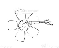 Электровентилтяор отопителя КАМАЗ,НЕФАЗ,ПАЗ,МТЗ универсальный 24V (для отопителя ЛРЗ)