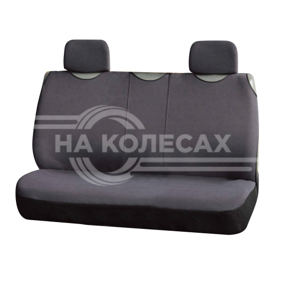 Чехлы-майки &quot;Сио&quot; комплект передние/задние, цвет серый, материал велюр