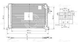 Радиатор кондиционера для автомобилей Iveco Stralis (02-)
