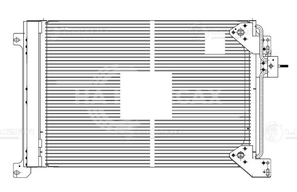 Радиатор кондиционера для автомобилей Iveco Stralis (02-)