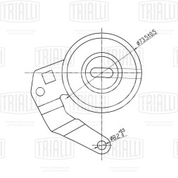 Ролик ГРМ натяжной для автомобилей Opel Vectra A (88-) 2.0i