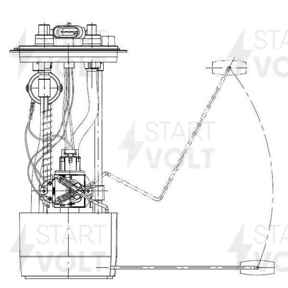 Модуль топливного насоса для автомобилей ГАЗ с дв. ЗМЗ-40524.10/УМЗ-4216/Chrysler ЕВРО-3 (быстросъём)