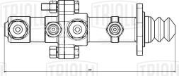 Цилиндр главный тормозной для автомобилей ГАЗ 3307/53/66 (с расширительным бачком)