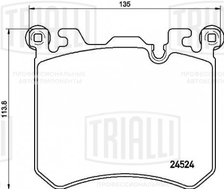 Колодки тормозные для автомобилей BMW X5 (F15) (13-) / X6 (F16) (14-) дисковые передние (тормозной диск D=395мм) в комплекте с датчиком износа