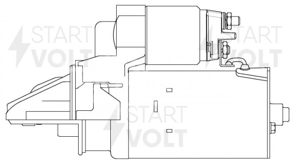 Стартер для автомобилей Ford Transit (11-)/Peugeot Boxer (11-)/Citroen Jumper (11-) 2.2TDCi 2,2кВт