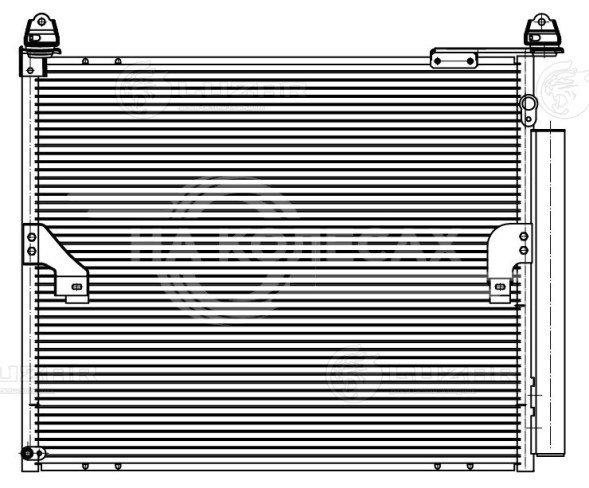 Радиатор кондиционера для автомобилей Land Cruiser Prado (09-) 2.7i/2.8D