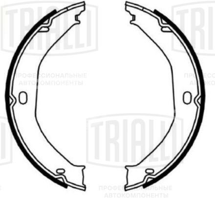 Колодки тормозные барабанные стояночного тормоза для автомобилей Jeep Grand Cherokee II (99-) 195x30