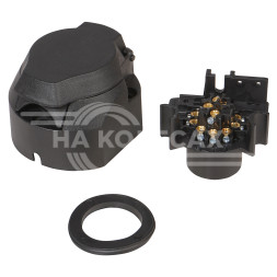 Розетка фаркопа 12В 13 контактов ЕВРО пластик