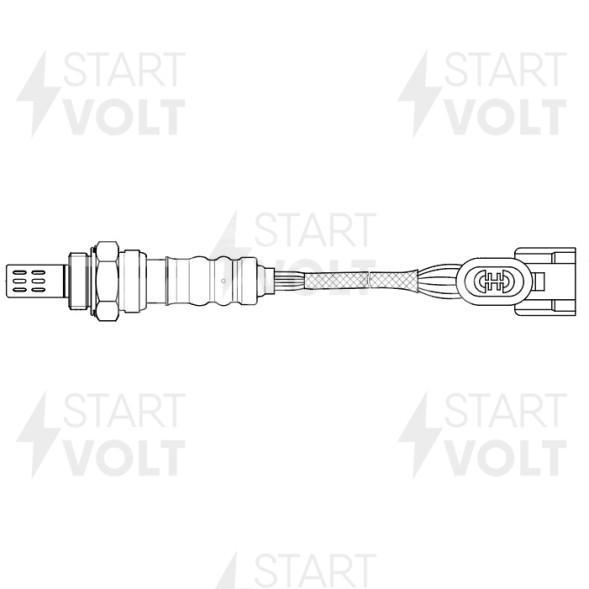 Датчик кислорода для автомобилей Лада Largus (12-) 1.6i/Renault Logan (04-) 1.4i/1.6i до катализатора оранжевый (VS-OS 0915)