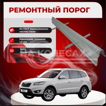 Ремонтные пороги Hyundai Santa Fe 2