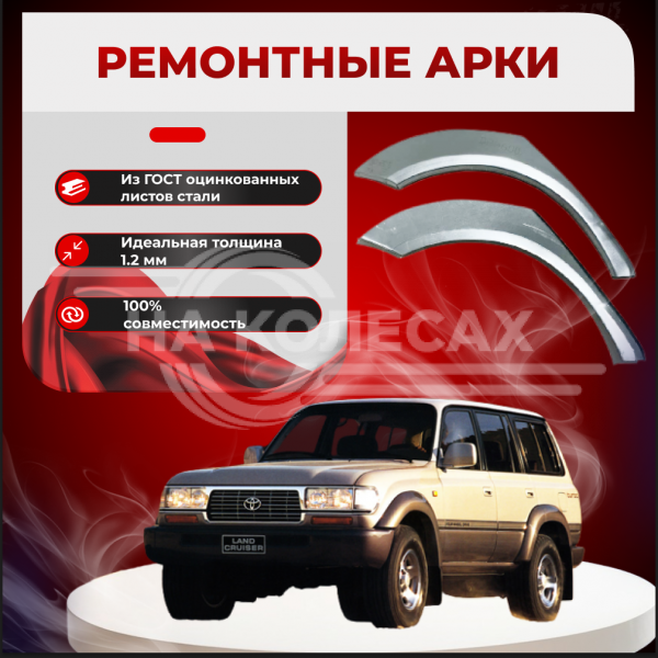 Ремонтные задние арки Toyota Land Cruiser 80