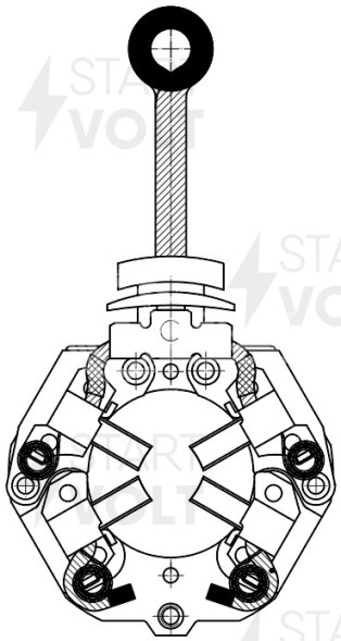 Узел щеточный стартера для автомобилей Subaru Forester SJ (12-) 2.0i CVT/Mitsubishi Outlander II (06-) 3.0i