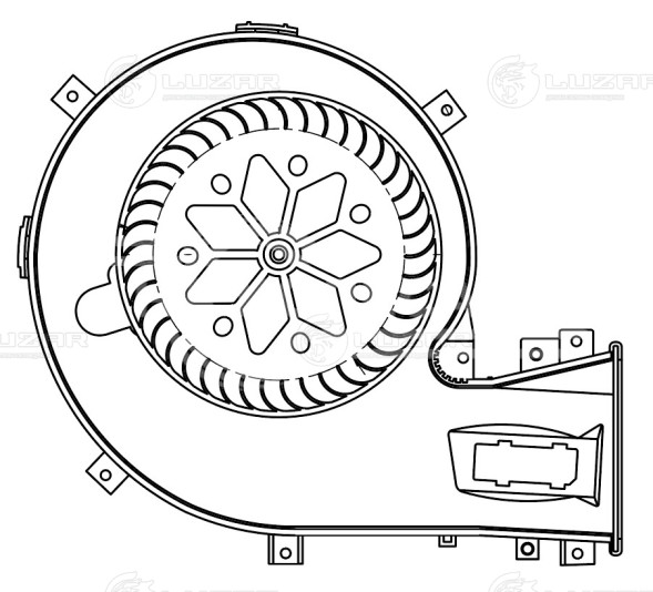 Электровентилятор отопителя для автомобилей Opel Vectra C (02-)