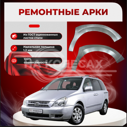 Передние арки KIA Carnival 2