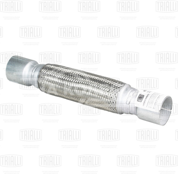 Переходник 60/60 L=400 под хомут с виброкомпенсатором 55х250 (нержавеющая алюминизированная сталь)