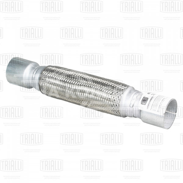 Переходник 60/60 L=400 под хомут с виброкомпенсатором 55х250 (нержавеющая алюминизированная сталь)