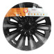 Колпаки колесные 15&quot; &quot;Торнадо Т&quot;, серебристый/черный, карбон, компл. 2 шт.