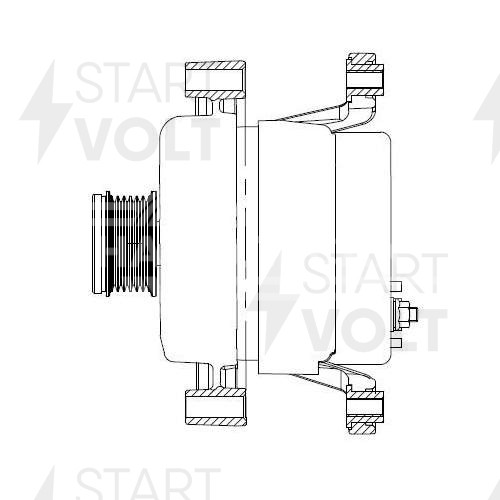 Генератор для автомобилей Opel Astra J (10-)/Mokka (13-) 1.4T 130A