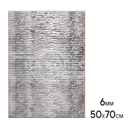 Шумоизоляция (звуко) &quot;Изол Ф6&quot; (50*70см),КС водостойк.,6 мм, с доп.вибродемпф.,фольга,ППЭ