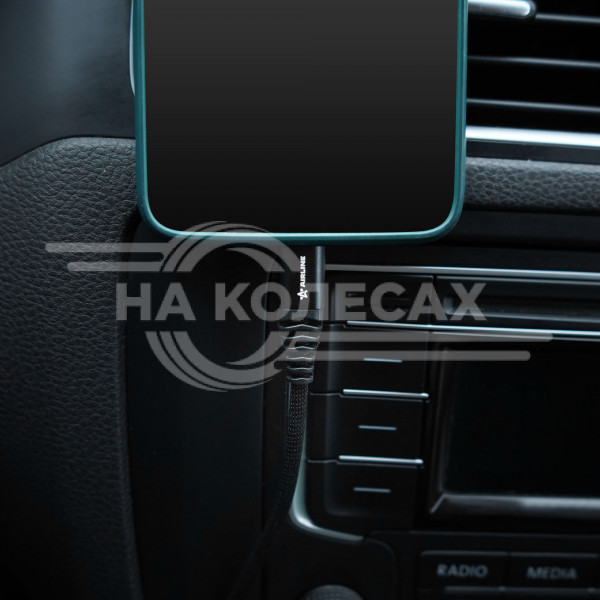 Кабель USB - micro USB 1м, черный нейлоновый