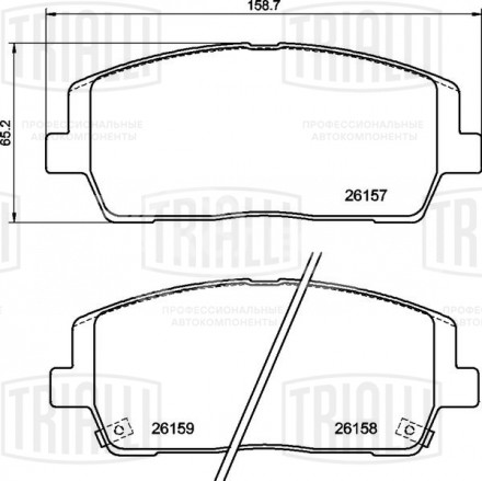 Колодки тормозные дисковые передние для автомобилей Hyundai Santa Fe (18-) / Kia Sorento (15-) с колёсными дисками R18