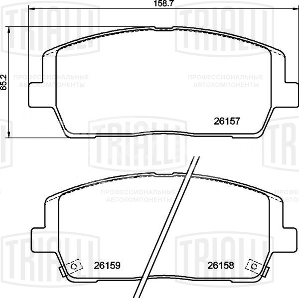 Колодки тормозные дисковые передние для автомобилей Hyundai Santa Fe (18-) / Kia Sorento (15-) с колёсными дисками R18