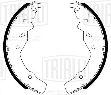 Колодки тормозные барабанные стояночного тормоза для автомобилей Chrysler PT Cruiser (00-) / Neon (01-) 172x20