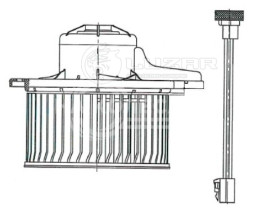 Электровентилятор отопления для автомобилей Hyundai Santa Fe II (06-)/iX55 (09-)