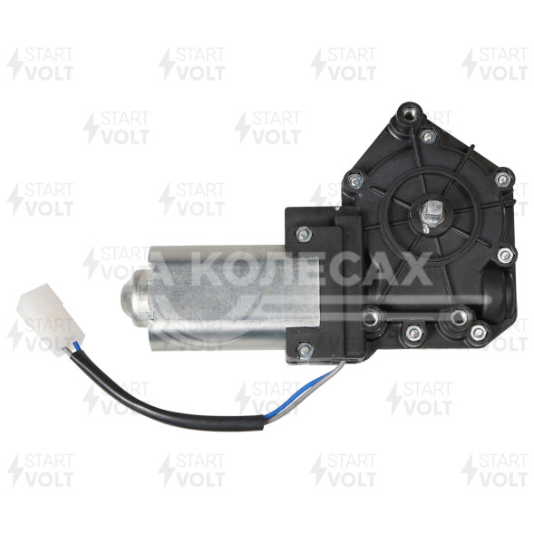 Моторедуктор стеклоподъемника для автомобилей Лада 2109/2110-2112/2113-2115 (левый) (тип КЗАЭ)