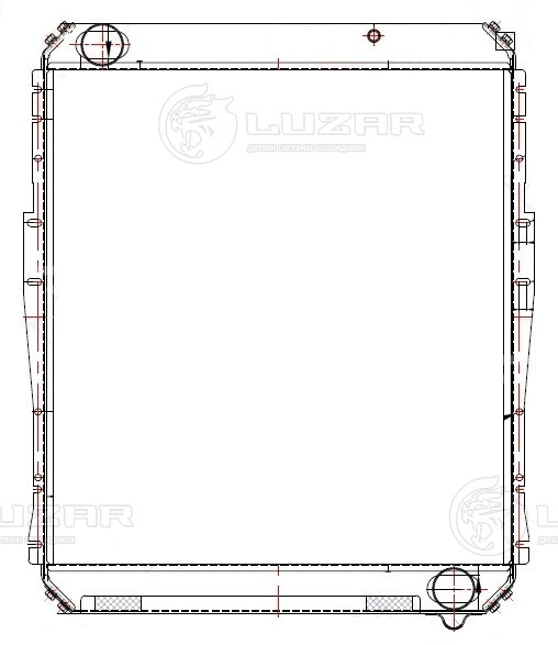 Радиатор охлаждения для автобусов МАЗ 103/104 OM906/Д260