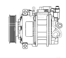 Компрессор кондиционера для автомобилей Transporter T5 (09-)/Amarok (09-) 2.0TDi