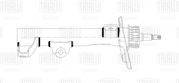 Амортизатор (стойка) передний левый/правый для автомобиля Mercedes C (W204) (07-)