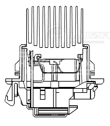 Резистор электровентилятора отопителя для автомобиля Лада Vesta (15-)/Renault Logan II (12-)