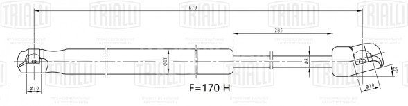 Амортизатор (упор) капота для автомобиля Toyota Camry (11-)