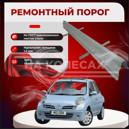 Ремонтные пороги Nissan Micra K12