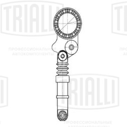 Ролик приводного ремня для автомобилей Mercedes Sprinter (06-) 3.0d [OM642] (с натяжным механизмом) вентилятора и второго компрессора AC