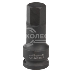 Головка ударная торцевая 1/2&quot; DR внешний шестигранник H21 L=78 мм
