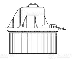 Электровентилятор отопителя для автомобилей VW Transporter T4 (90-)/Audi A4 (94-) A/C- (Т-образный разъем)