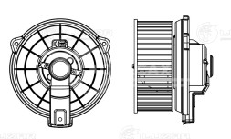 Электровентилятор отопителя для автомобилей Toyota Corolla (E100) (91-)/(E110) (95-) (LHD)