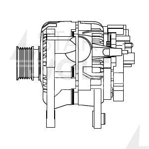 Генератор для автомобилей VAG Fabia II (07-)/Fabia I (99-) 1.4i 70A