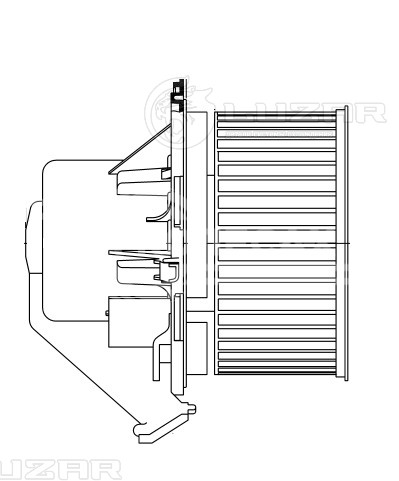 Электровентилятор отопителя для автомобилей Mercedes-Benz Sprinter (06-)/Crafter (06-) A/C+