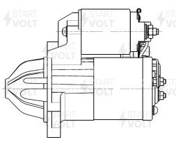 Стартер для автомобилей Mazda 3 BL (08-) 1.6i 1,2кВт
