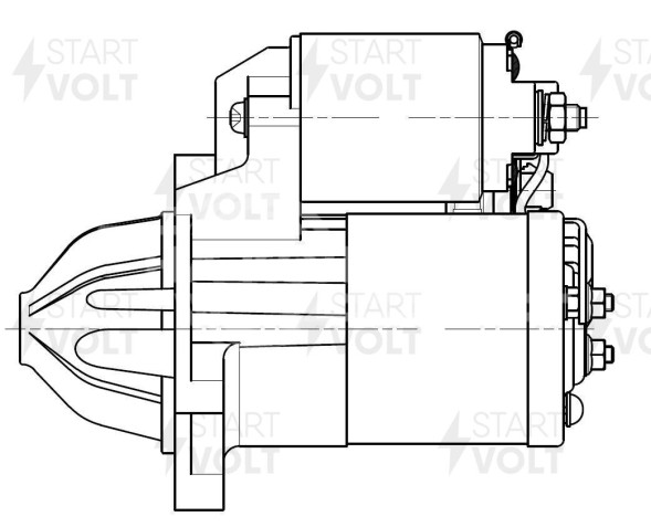 Стартер для автомобилей Mazda 3 BL (08-) 1.6i 1,2кВт