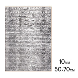 Шумоизоляция (звуко) &quot;Изол Ф10&quot; (50*70см),КС водостойк.,10 мм,с доп.вибродемпф.,фольга,ППЭ