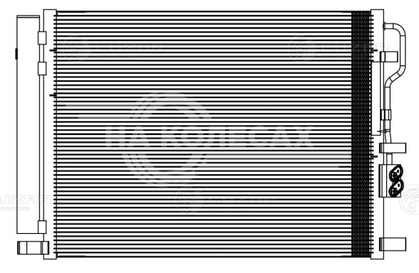 Радиатор кондиционера для автомобилей Tucson (15-)/Sportage (16-) 2.0D
