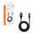 Кабель USB - Lightning (Iphone/IPad) 1м, черный нейлоновый