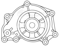 Насос водяной для автомобилей Mitsubishi Fuso Canter (06-) 4.9TD [4M50]