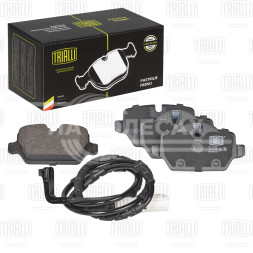 Колодки тормозные для автомобилей BMW 1 (E81/87) (04-) / 3 (E90) (05-) / Mini Countryman (10-) дисковые задние (в комплекте с датчиком)